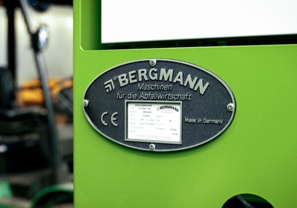 Typenschild: Bergmann Maschinen für die Abfallwirtschaft