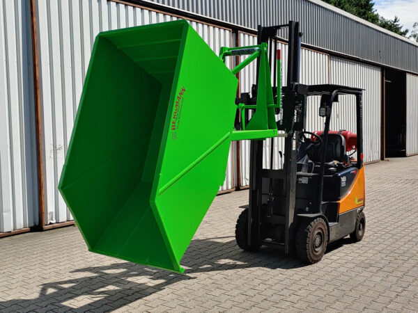 Bergmann Schuttmulde mit Kippvorrichtung