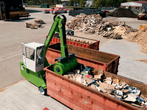 Verdichtung über die gesamte Containerlänge