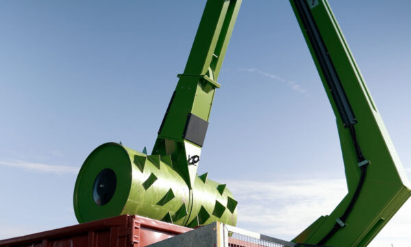 stationärer Walzenverdichter für Container