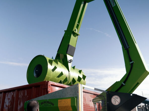 stationärer Walzenverdichter für Container