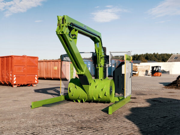 Ansicht des stationären Roll-Packer