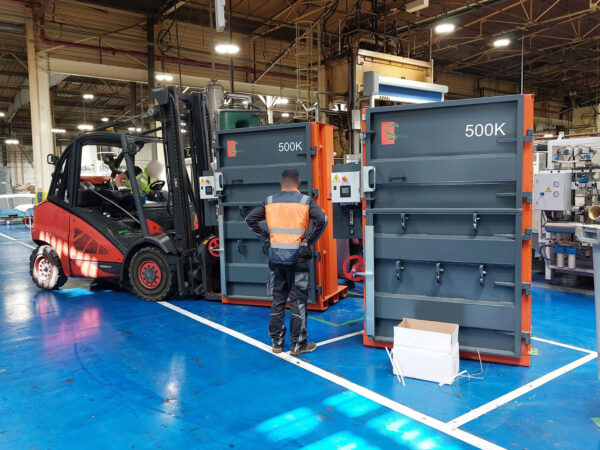 Zwei Bergmann Ballenpresse 500k
