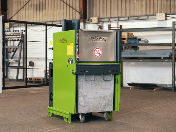 Ansicht Walzenpresse Abfallpress-Station
